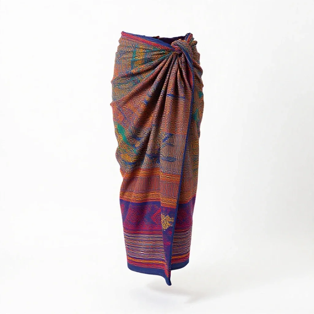 Sarong isolated on a white background
