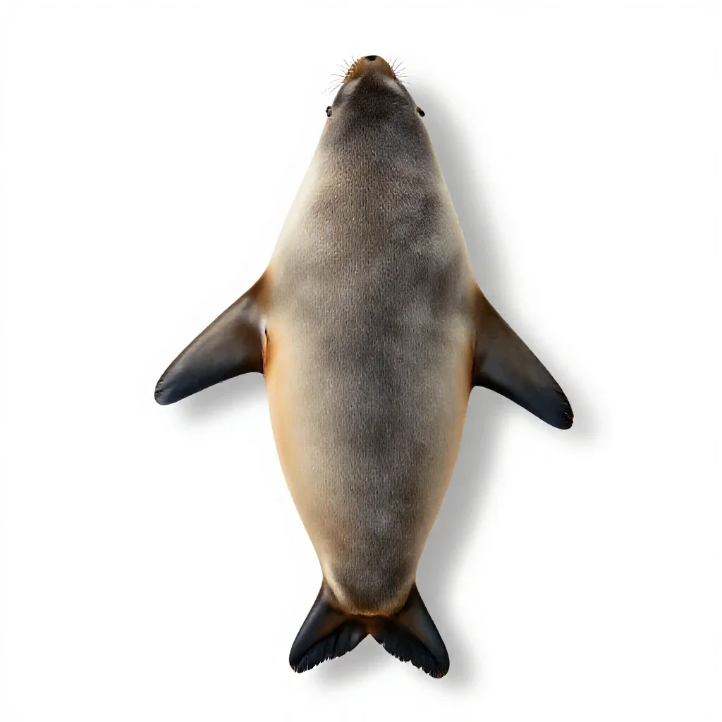 Sealskin isolated on a white background