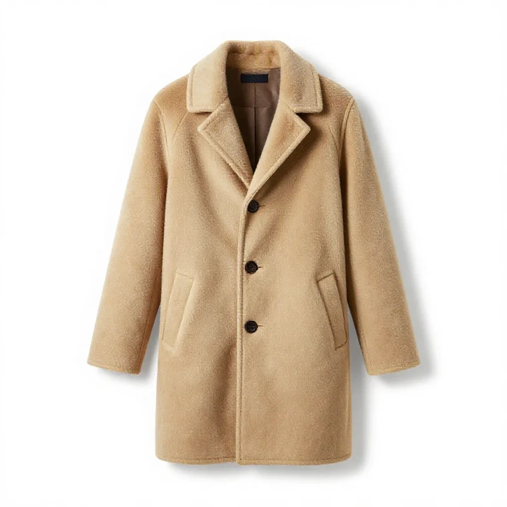 Sheepskin coat isolated on a white background