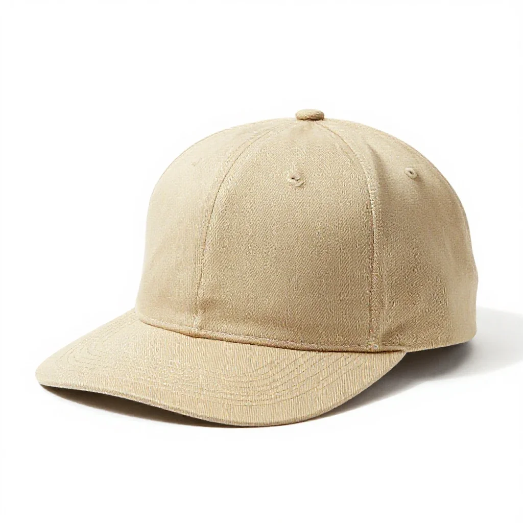 Snap-brim hat isolated on a white background