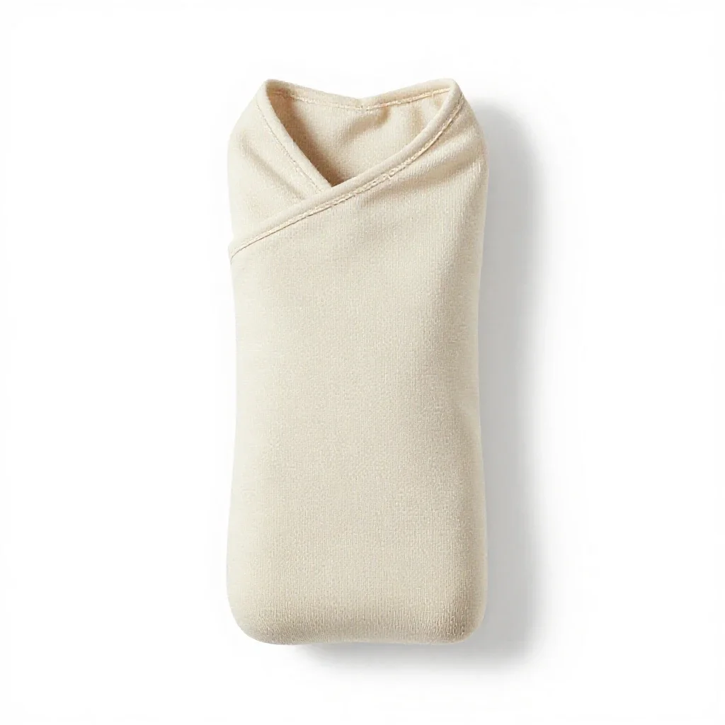 Swaddling clothes isolated on a white background