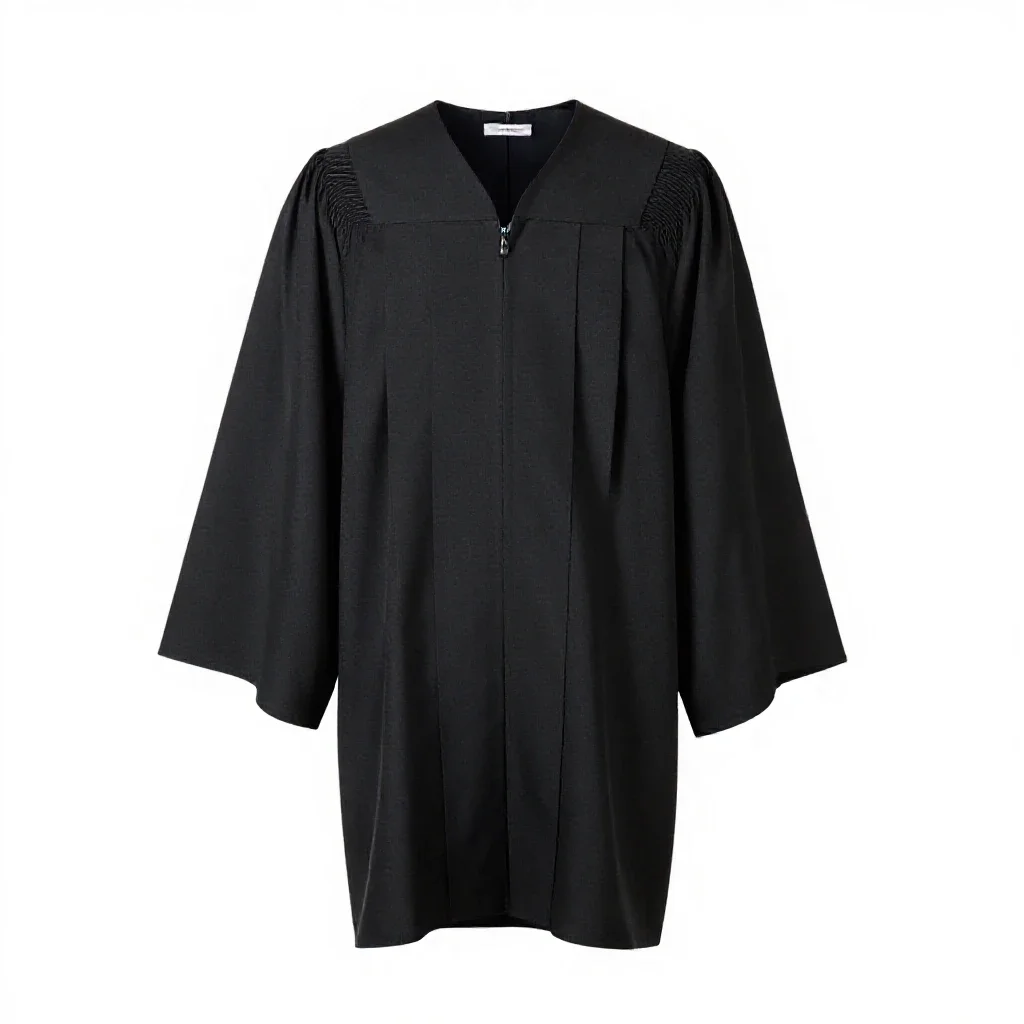 Academic gown isolated on a white background