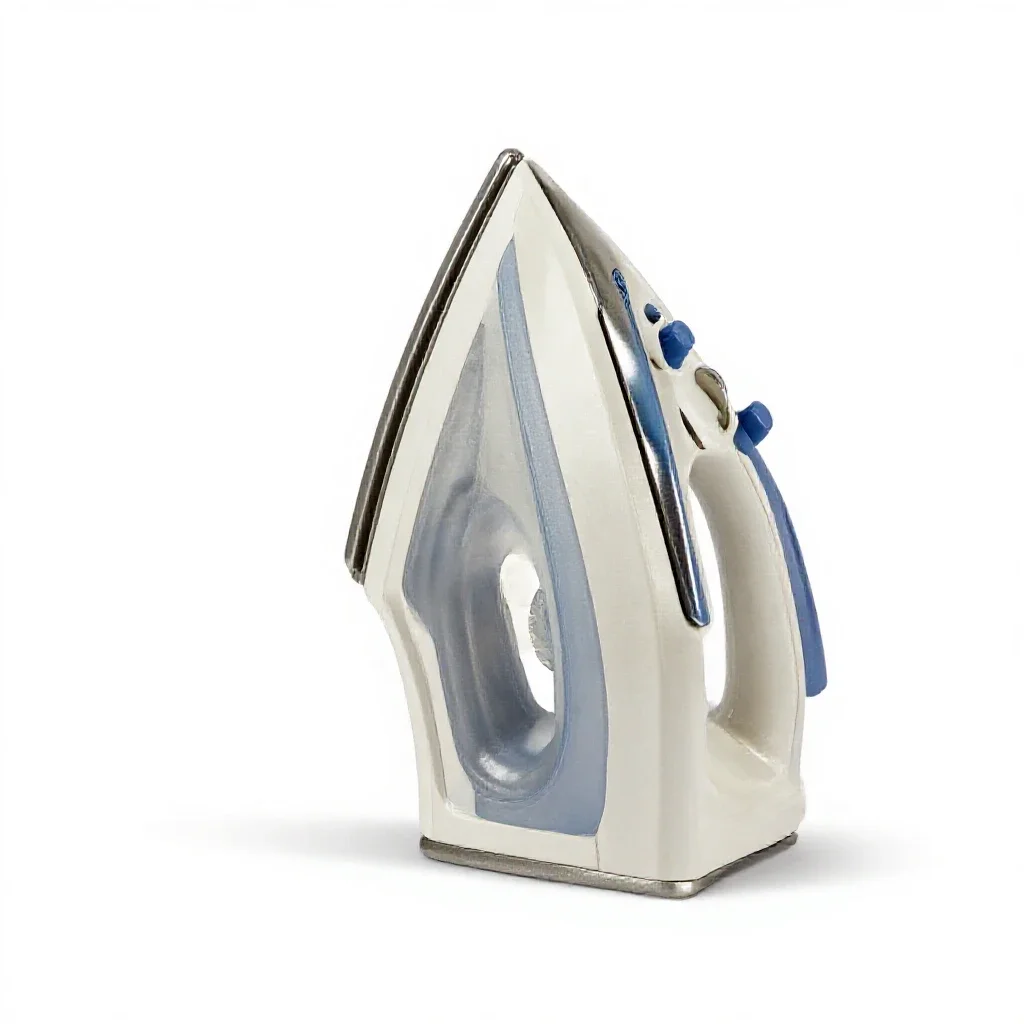 Ironing isolated on a white background