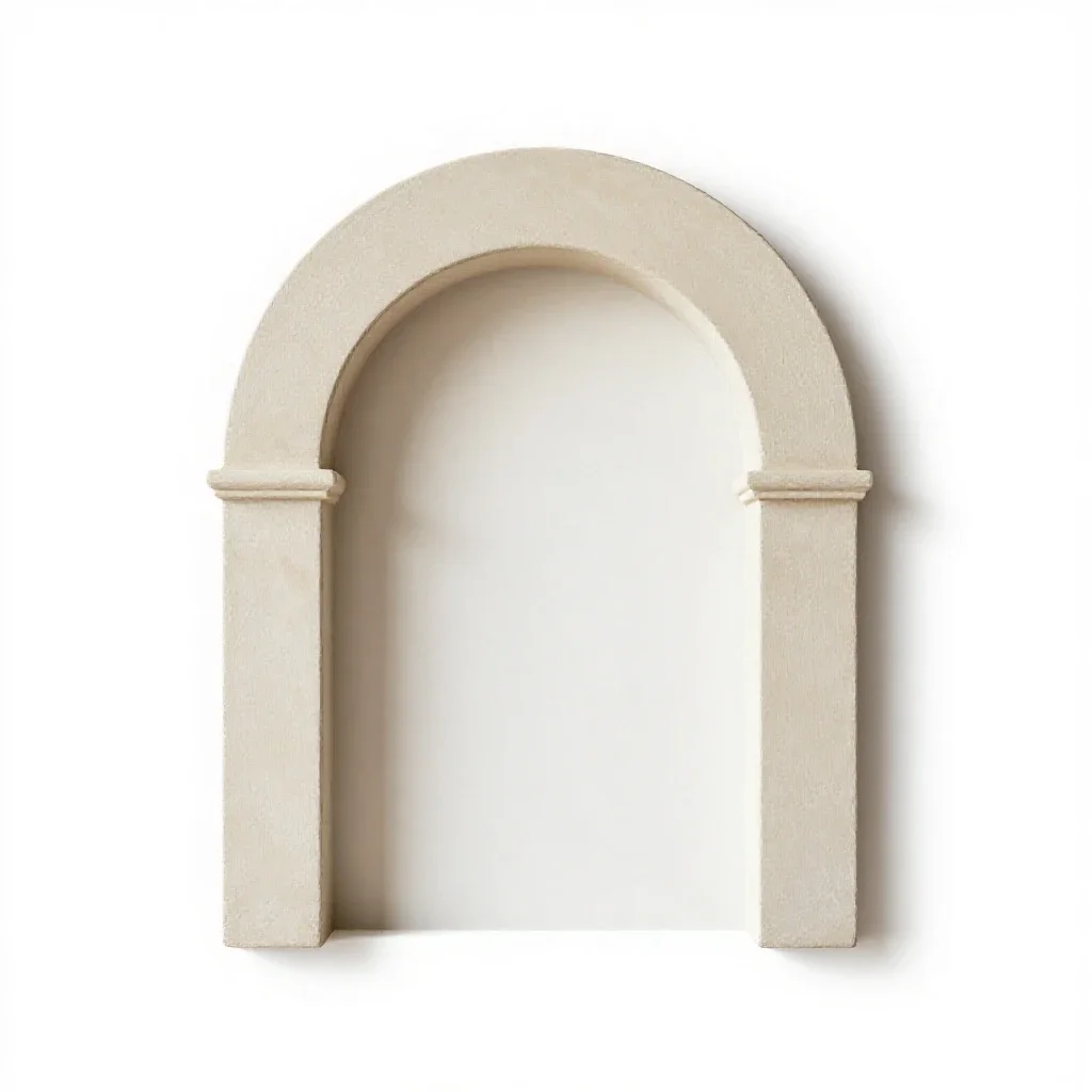 Proscenium arch isolated on a white background