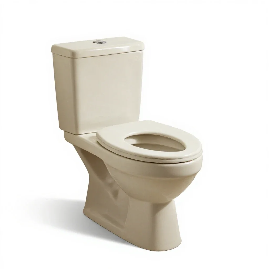 Public toilet isolated on a white background
