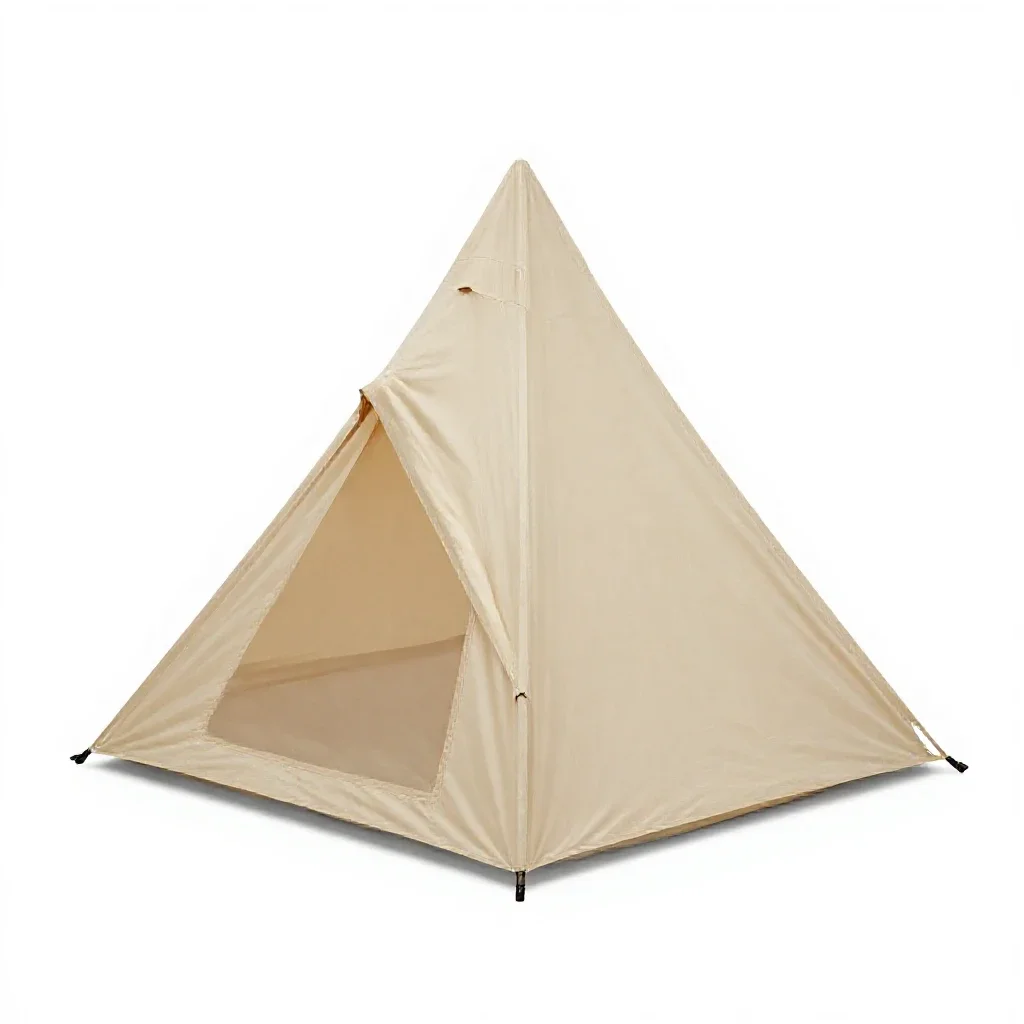 Pup tent isolated on a white background