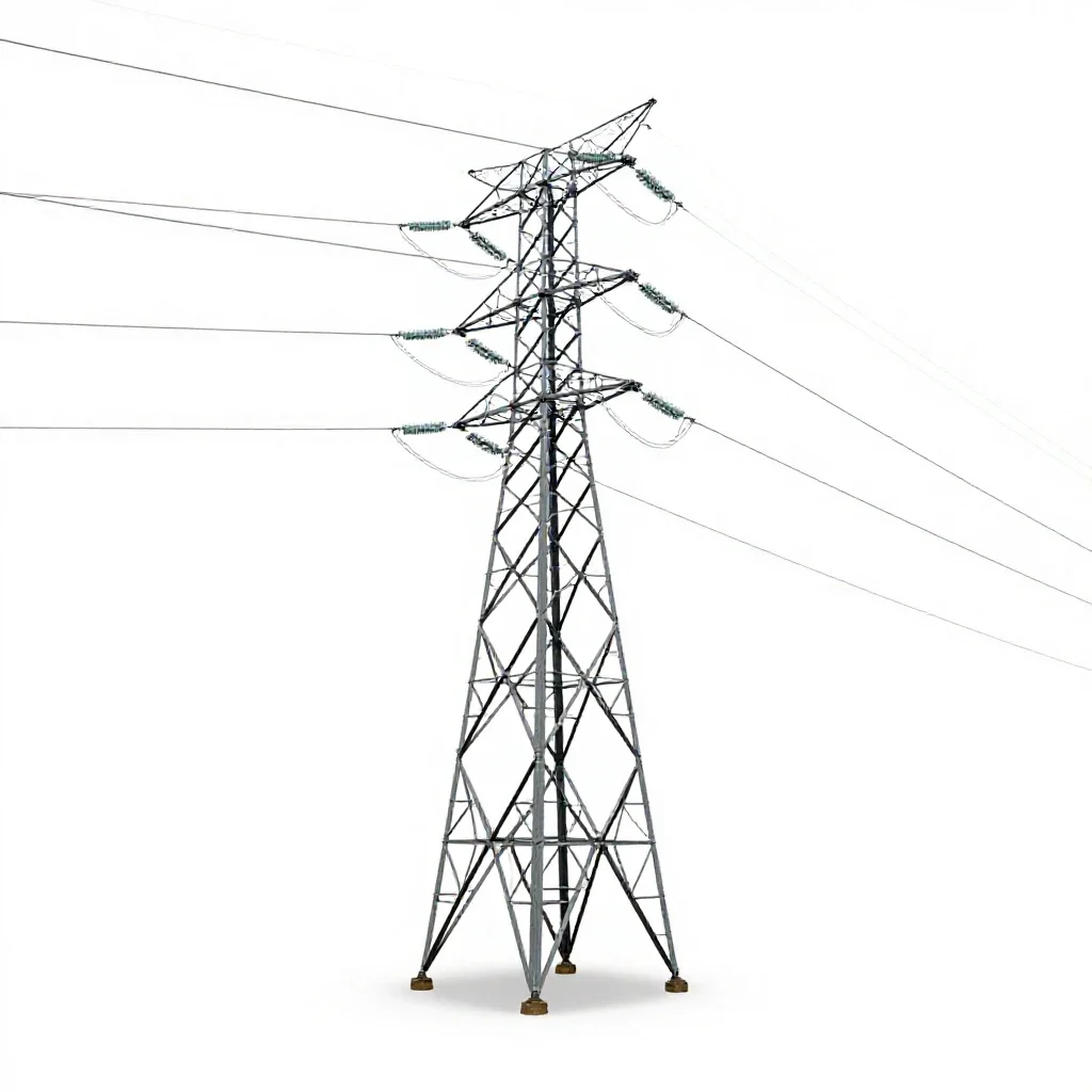 Pylon isolated on a white background