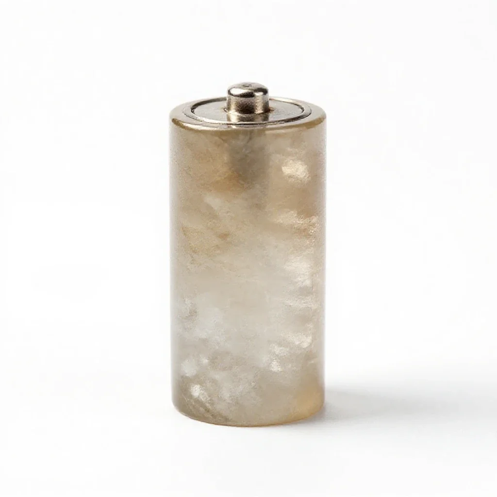 Quartz battery isolated on a white background