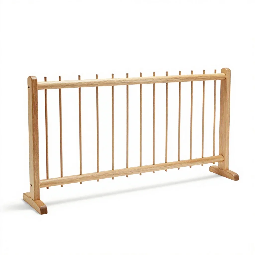Rail fence isolated on a white background