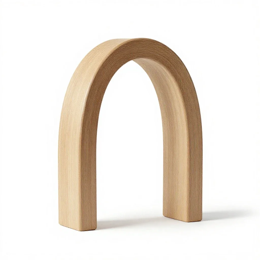 Rampant arch isolated on a white background