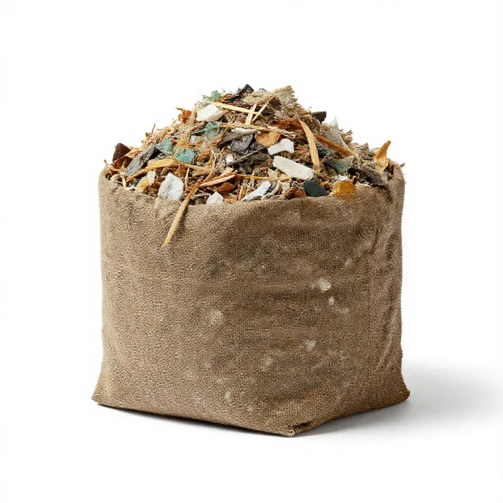 Recycling plant isolated on a white background