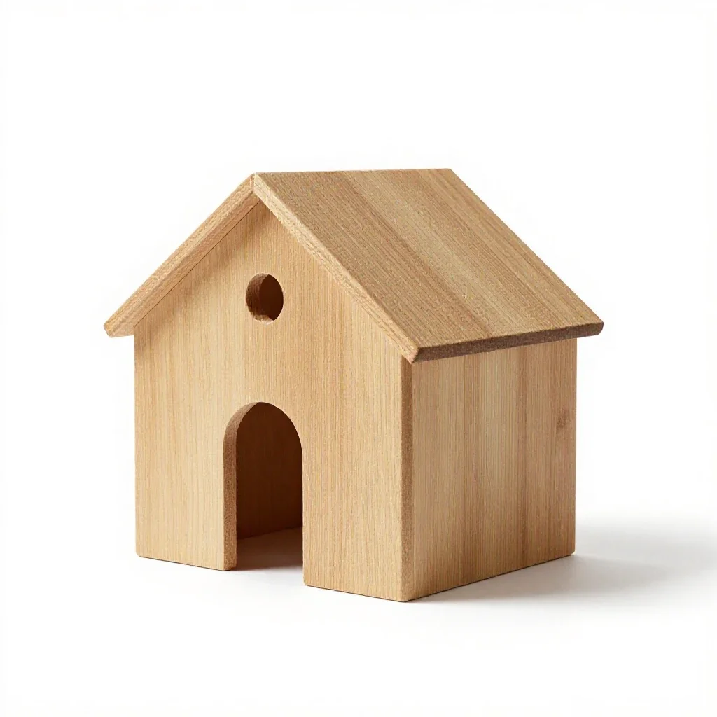 Religious residence isolated on a white background