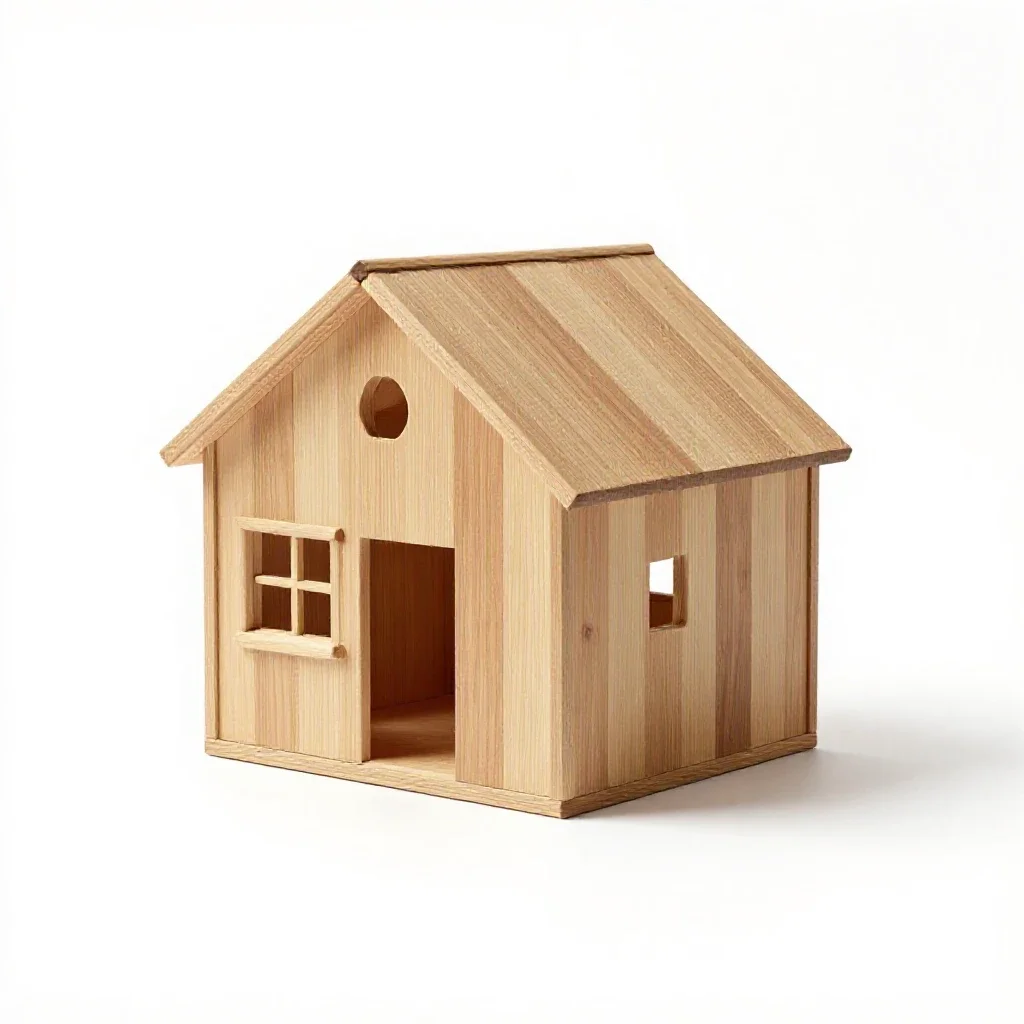 Residence isolated on a white background