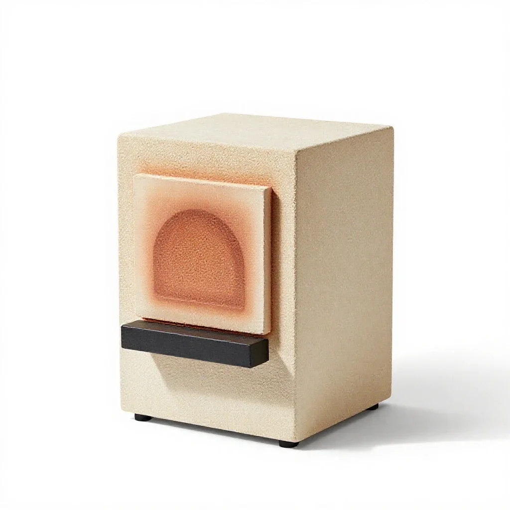 Reverberatory furnace isolated on a white background