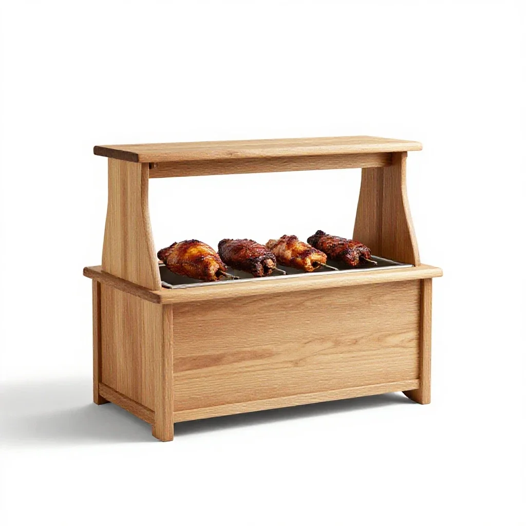 Rotisserie isolated on a white background