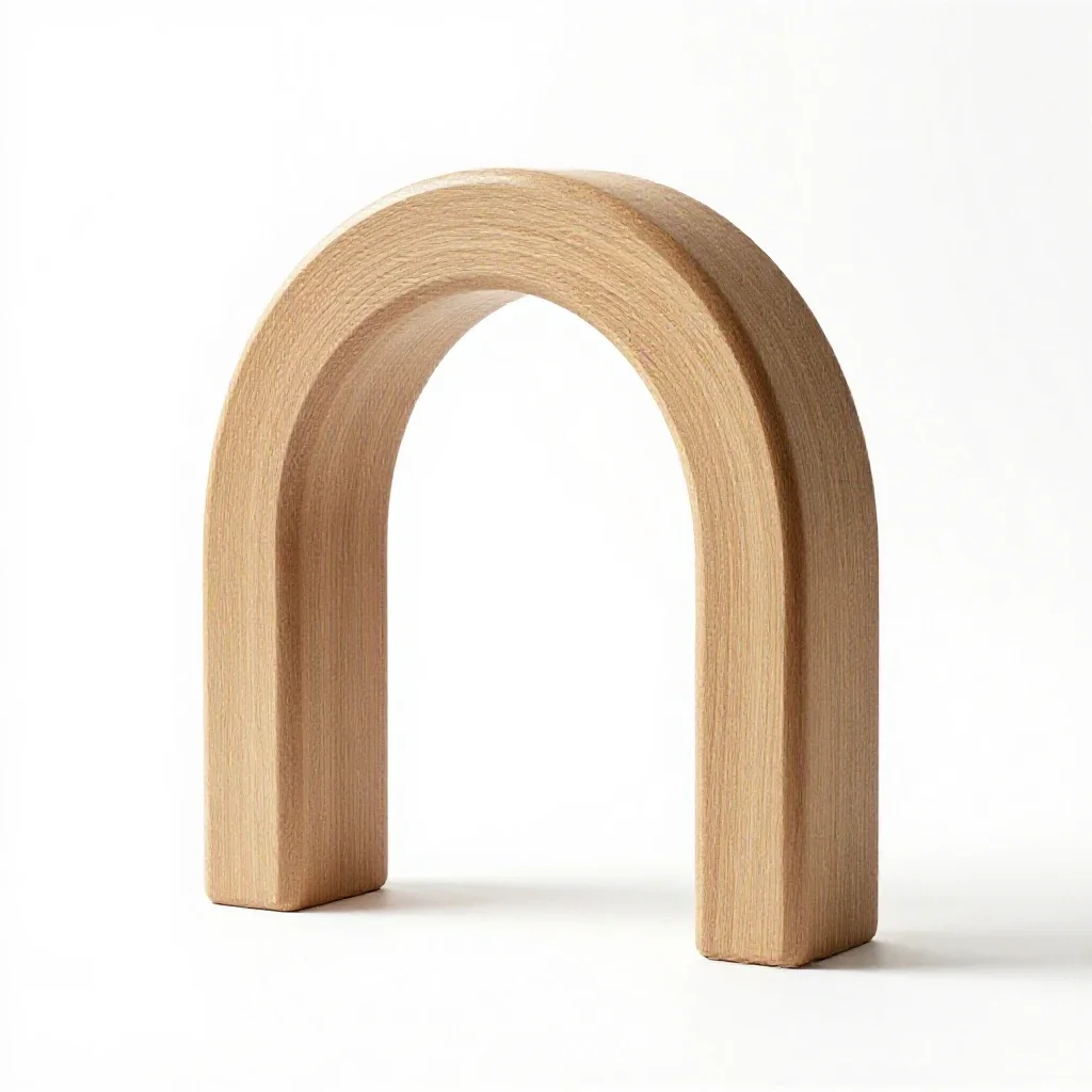 Round arch isolated on a white background