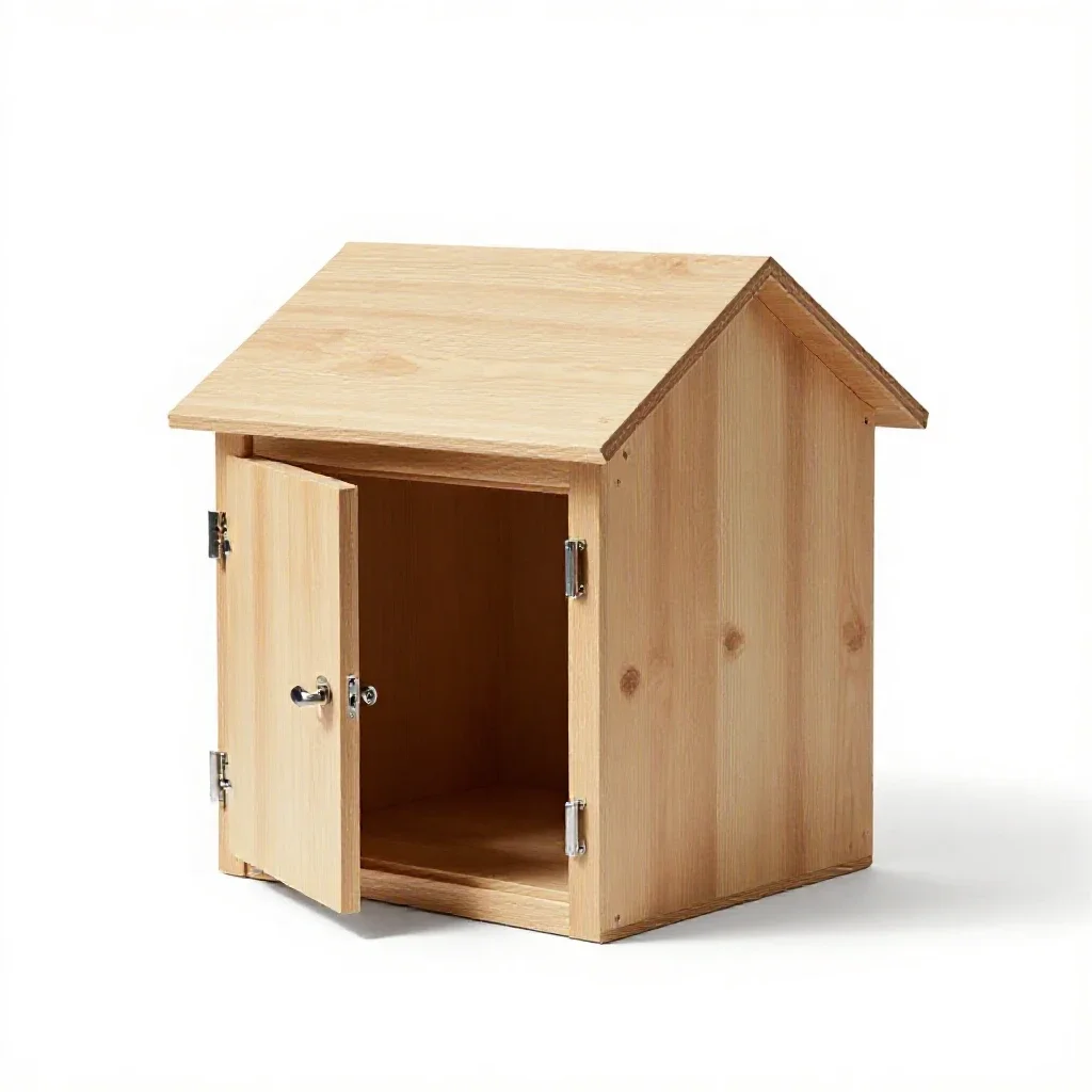 Safe house isolated on a white background