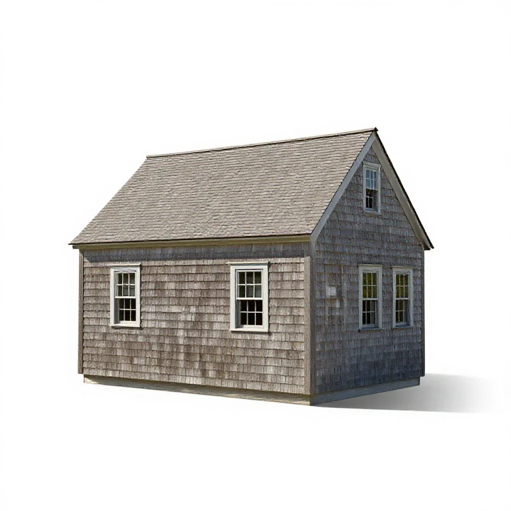 Saltbox isolated on a white background