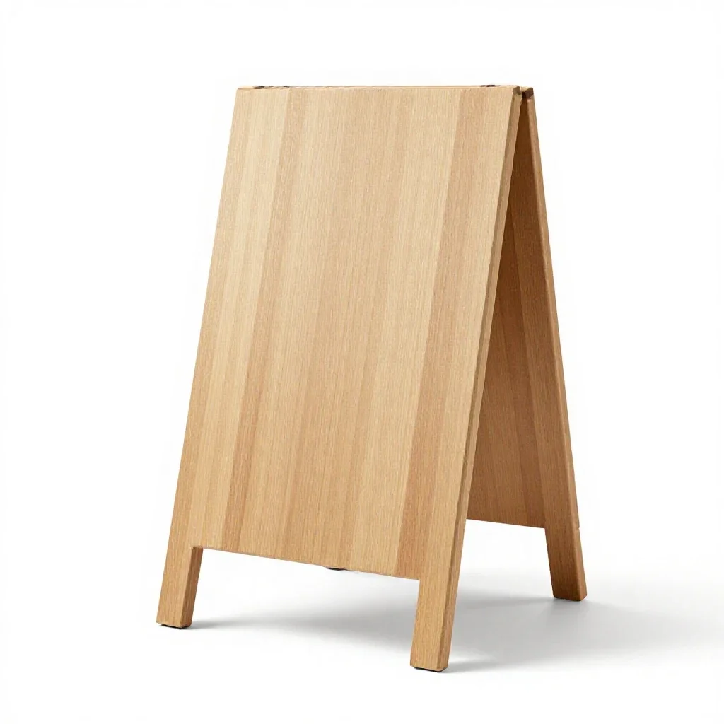 Sandwich board isolated on a white background