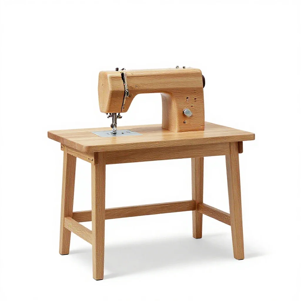Sewing room isolated on a white background