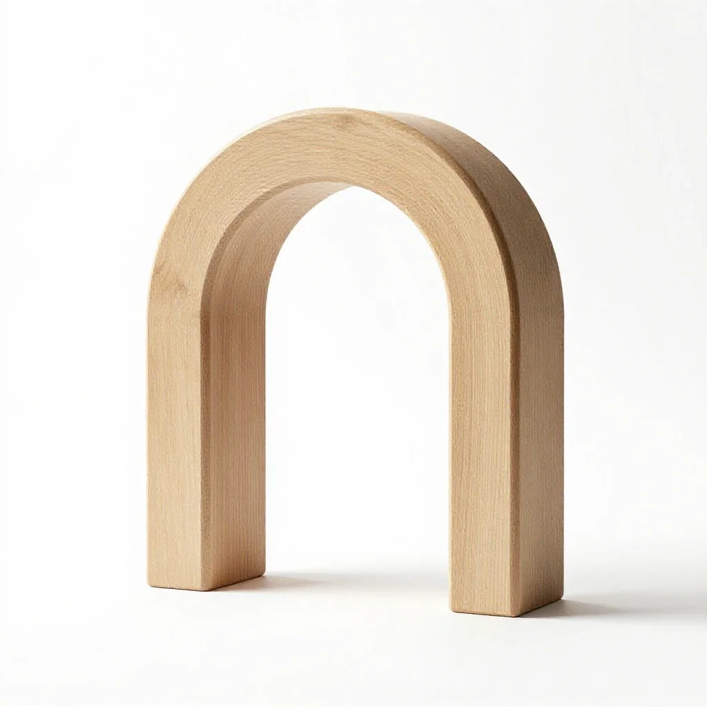 Shouldered arch isolated on a white background