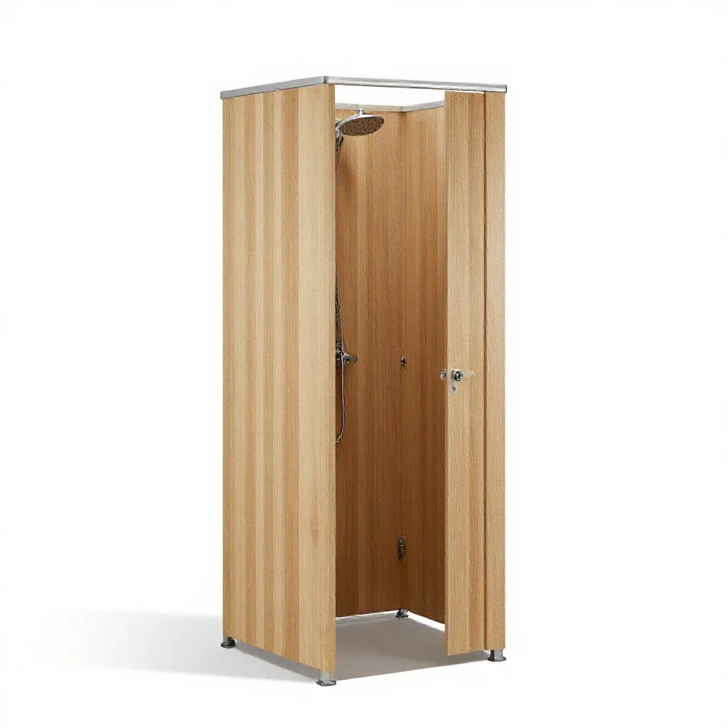 Shower room isolated on a white background