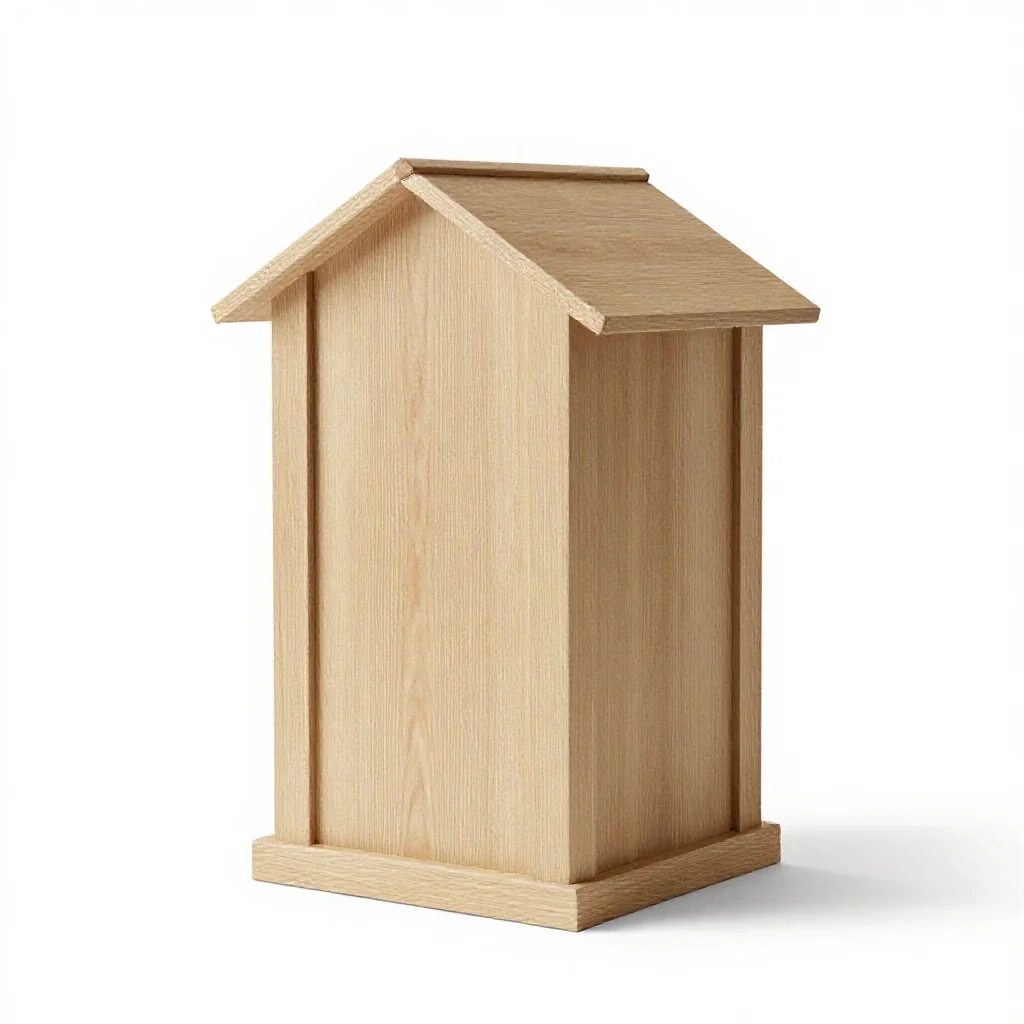Side chapel isolated on a white background