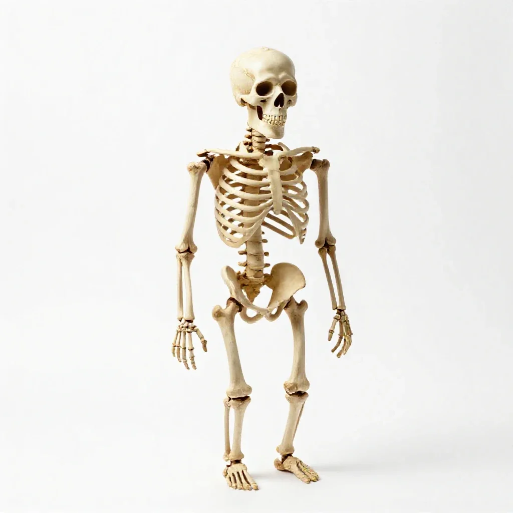 Skeleton isolated on a white background