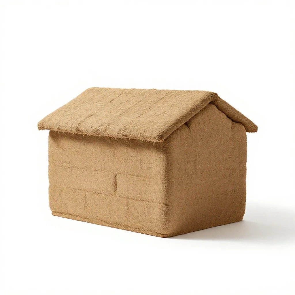 Sod house isolated on a white background