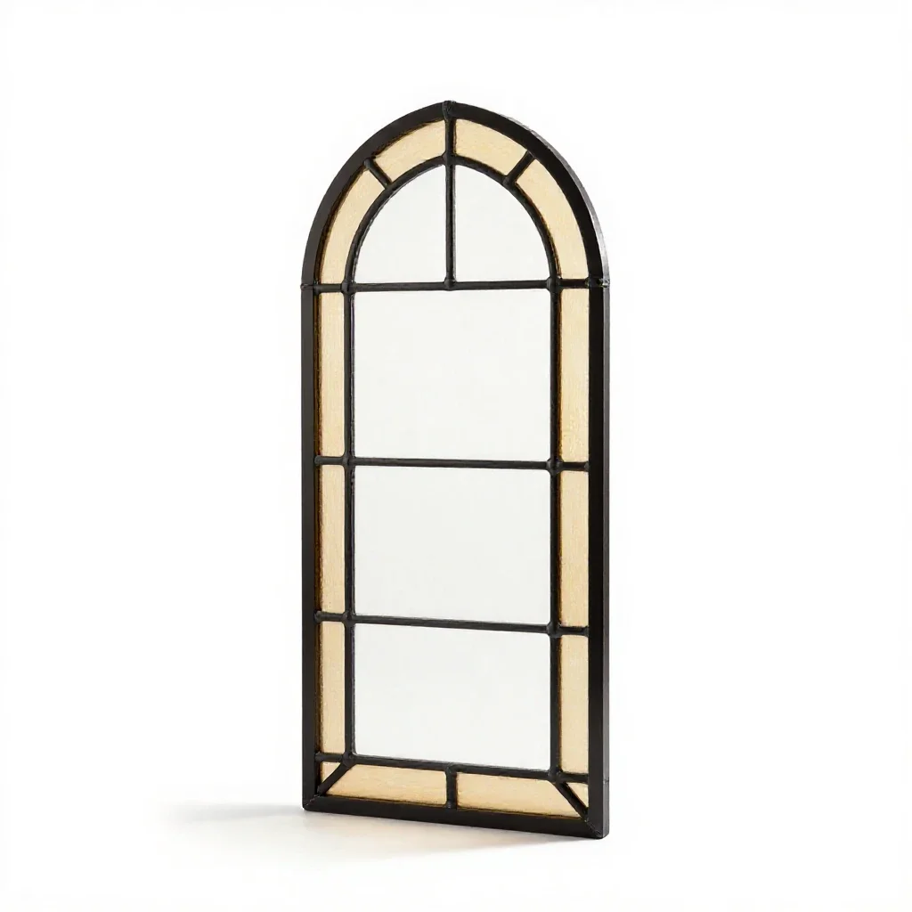 Stained-glass window isolated on a white background