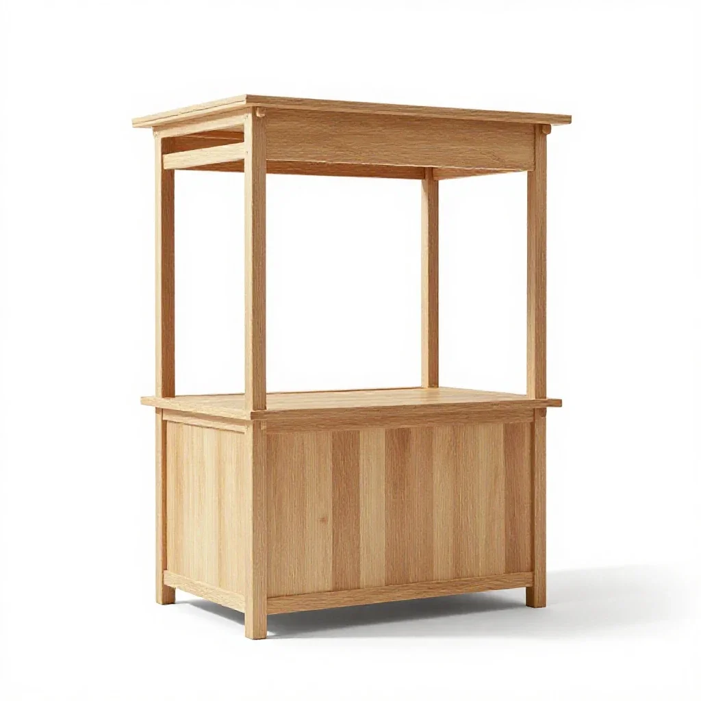 Stall isolated on a white background