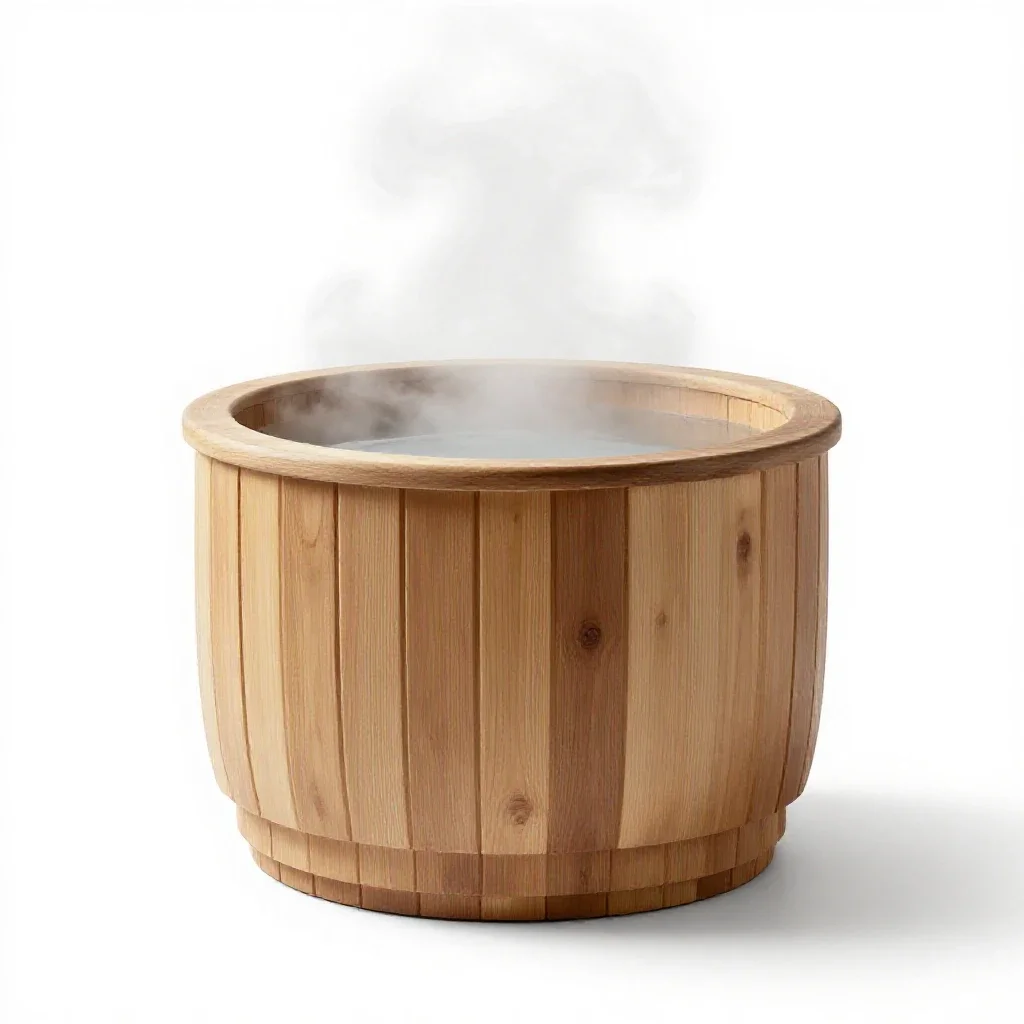 Steam bath isolated on a white background