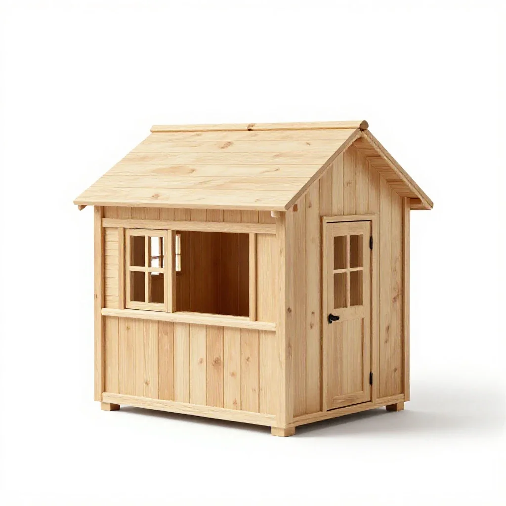 Summer house isolated on a white background