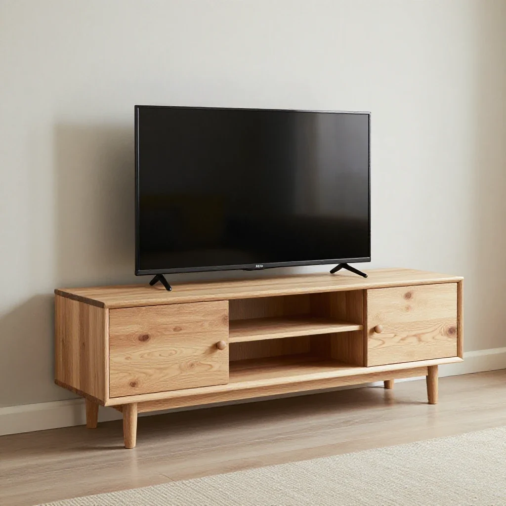 Television room isolated on a white background
