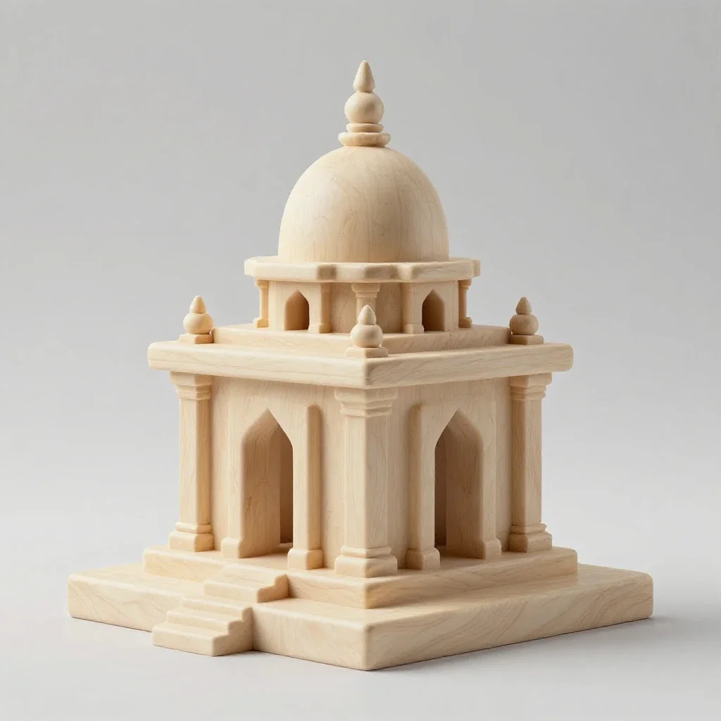 Temple isolated on a white background