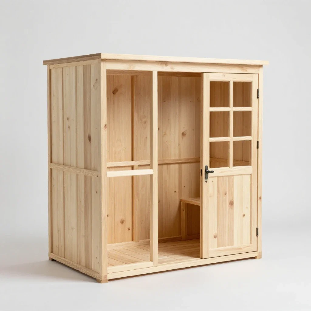 Toolshed isolated on a white background