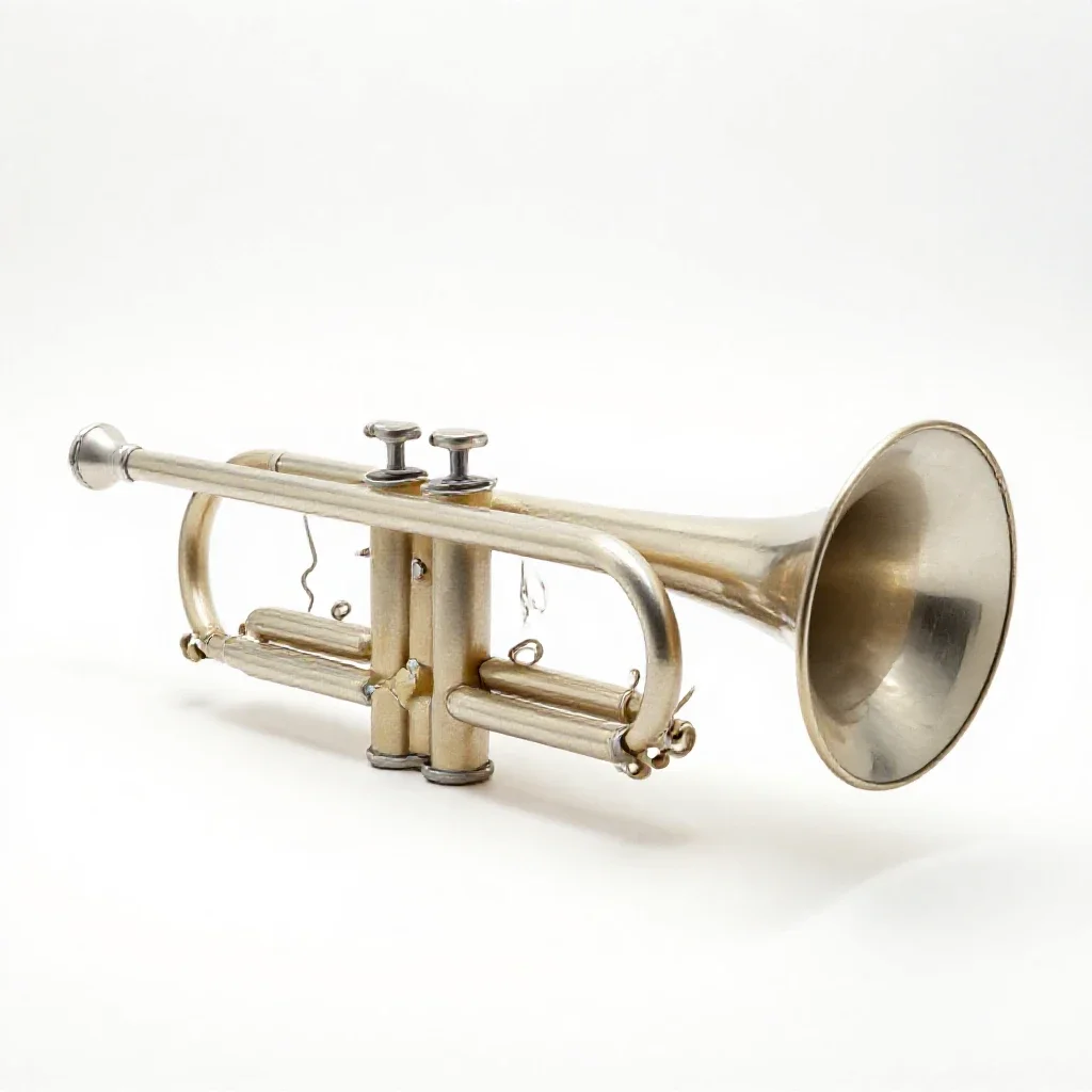 Trumpet arch isolated on a white background