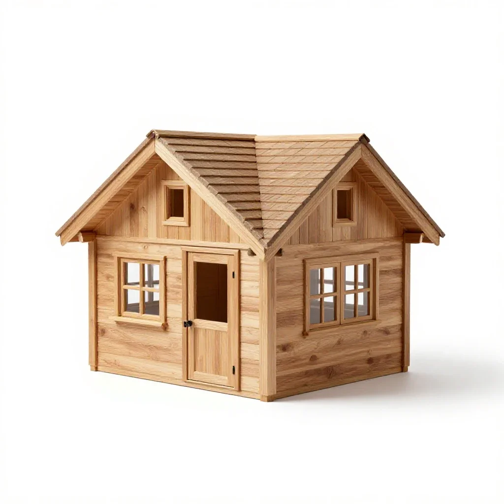 Vacation home isolated on a white background