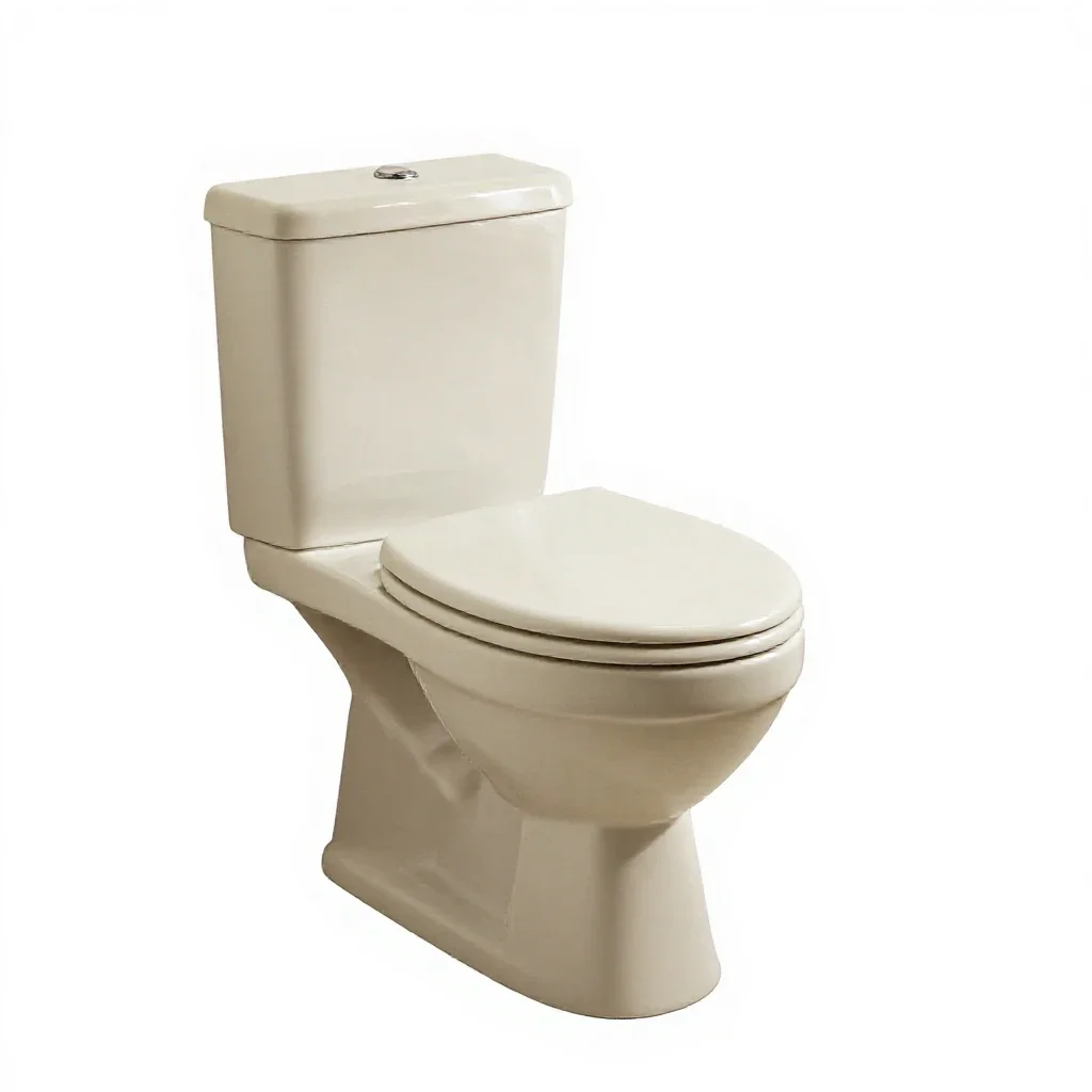 Water closet isolated on a white background