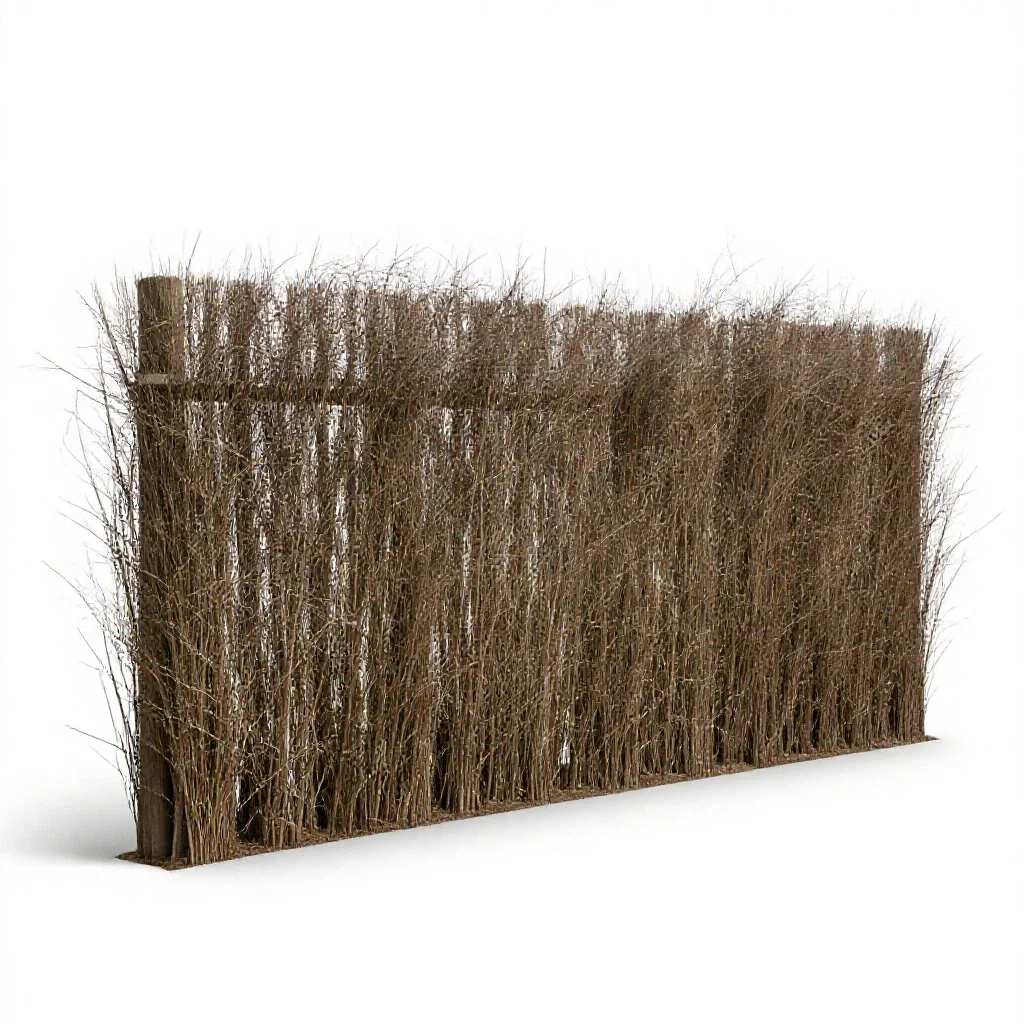 Windbreak isolated on a white background