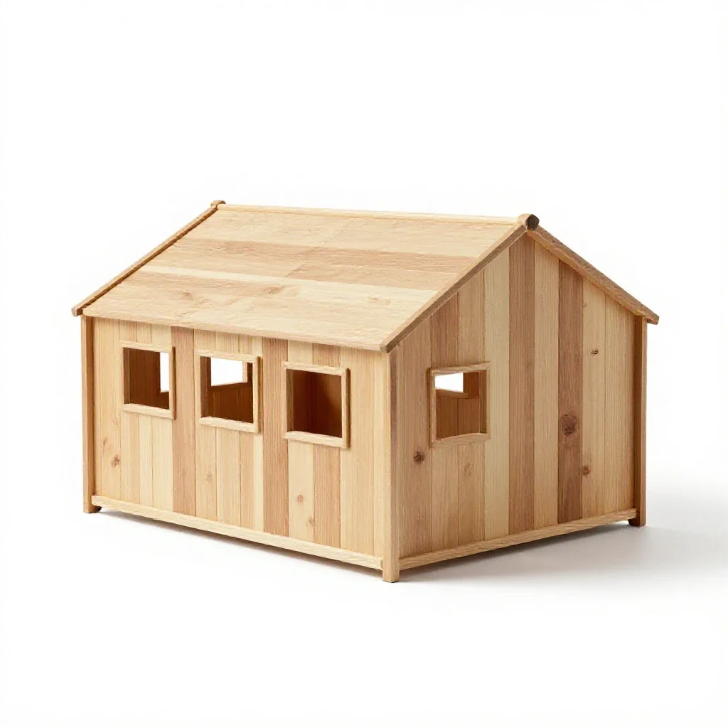 Work camp isolated on a white background