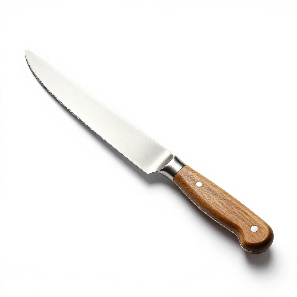 Bread knife isolated on a white background