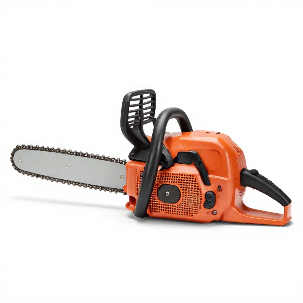 Chain saw isolated on a white background