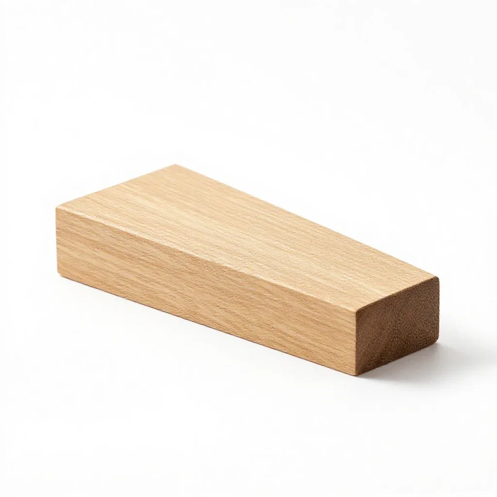 Chamfer plane isolated on a white background