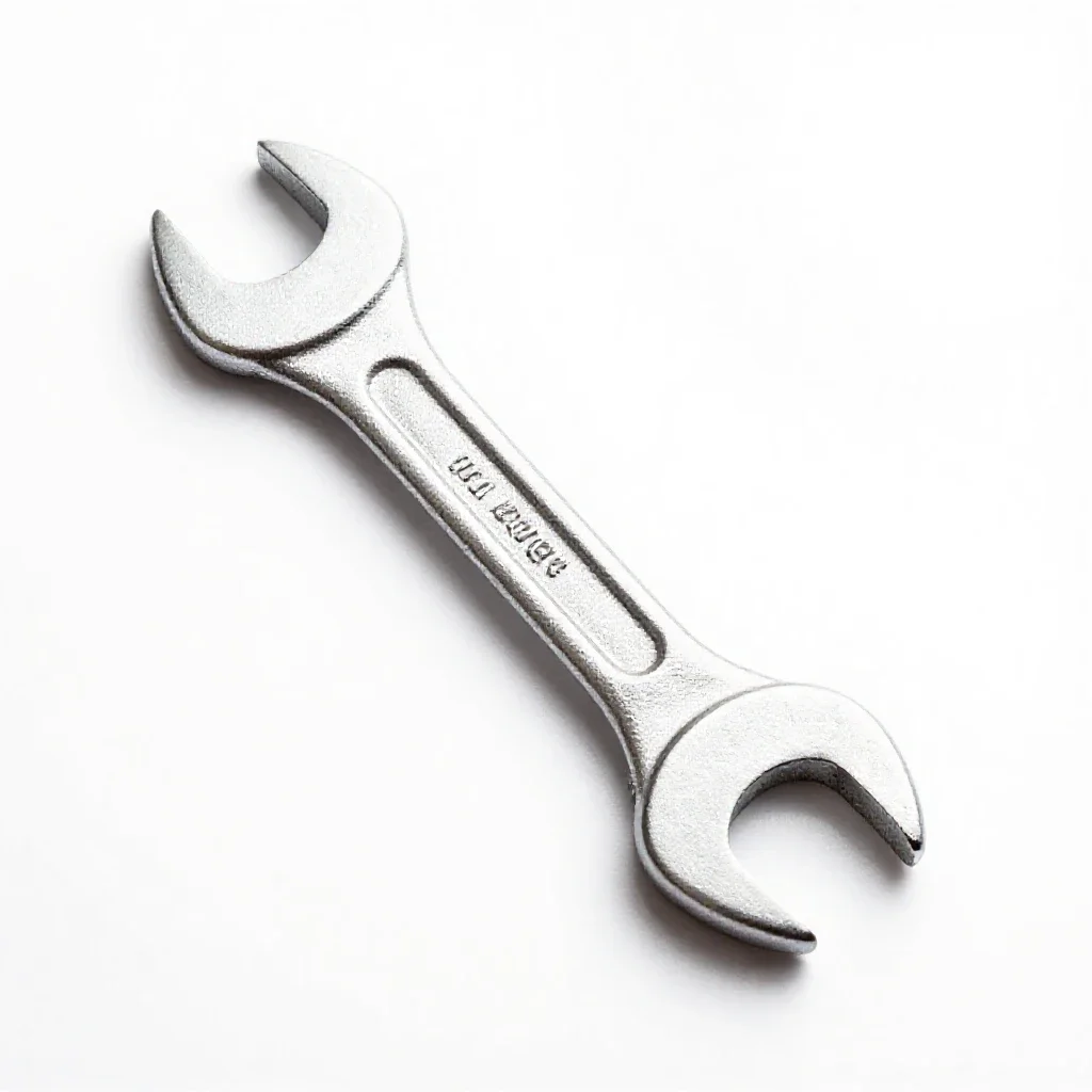 Crescent wrench isolated on a white background