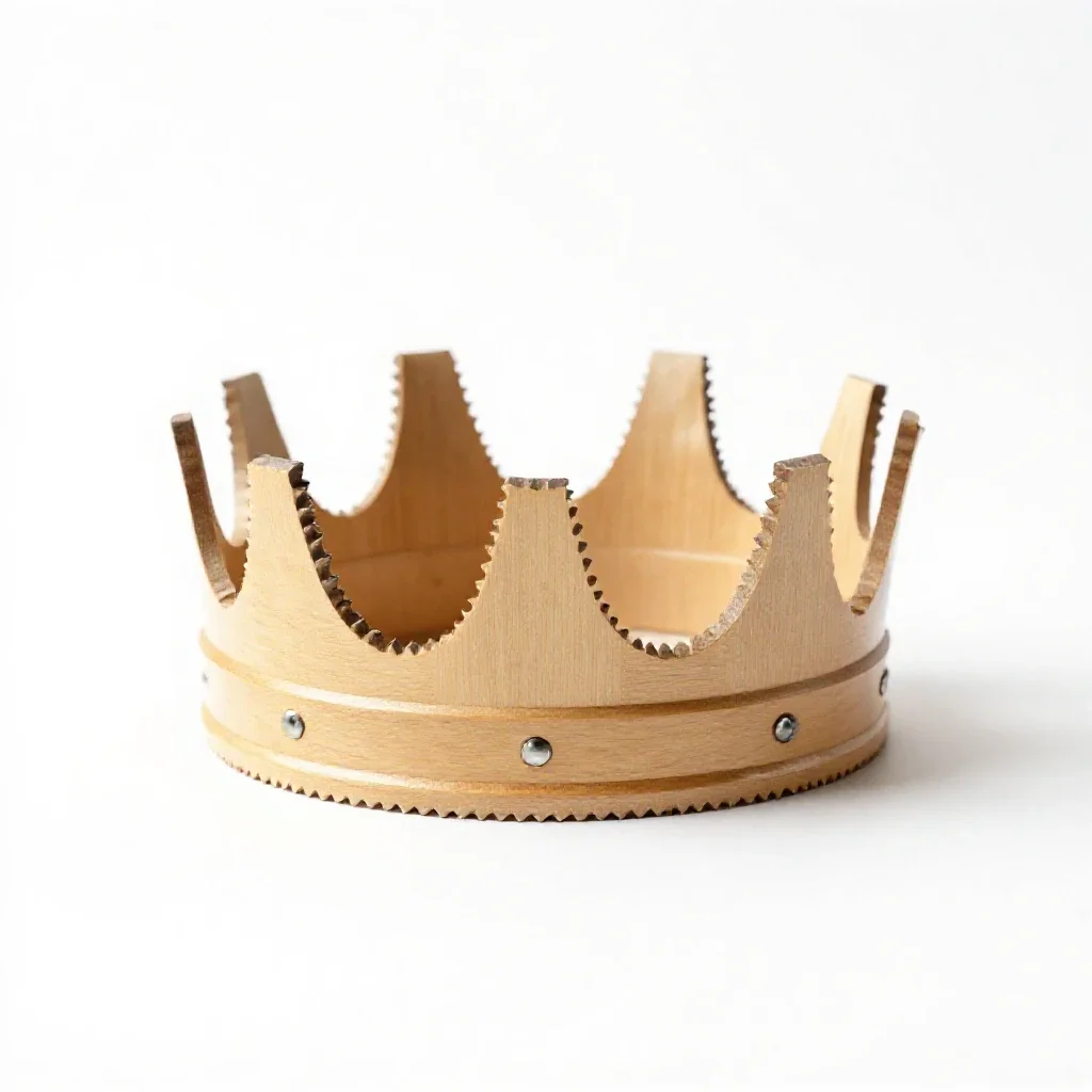 Crown saw isolated on a white background