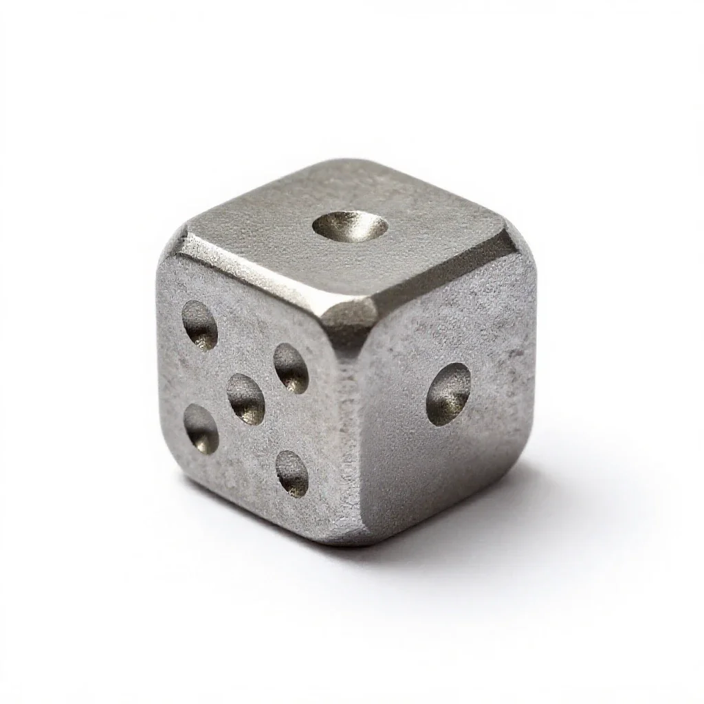 Die isolated on a white background