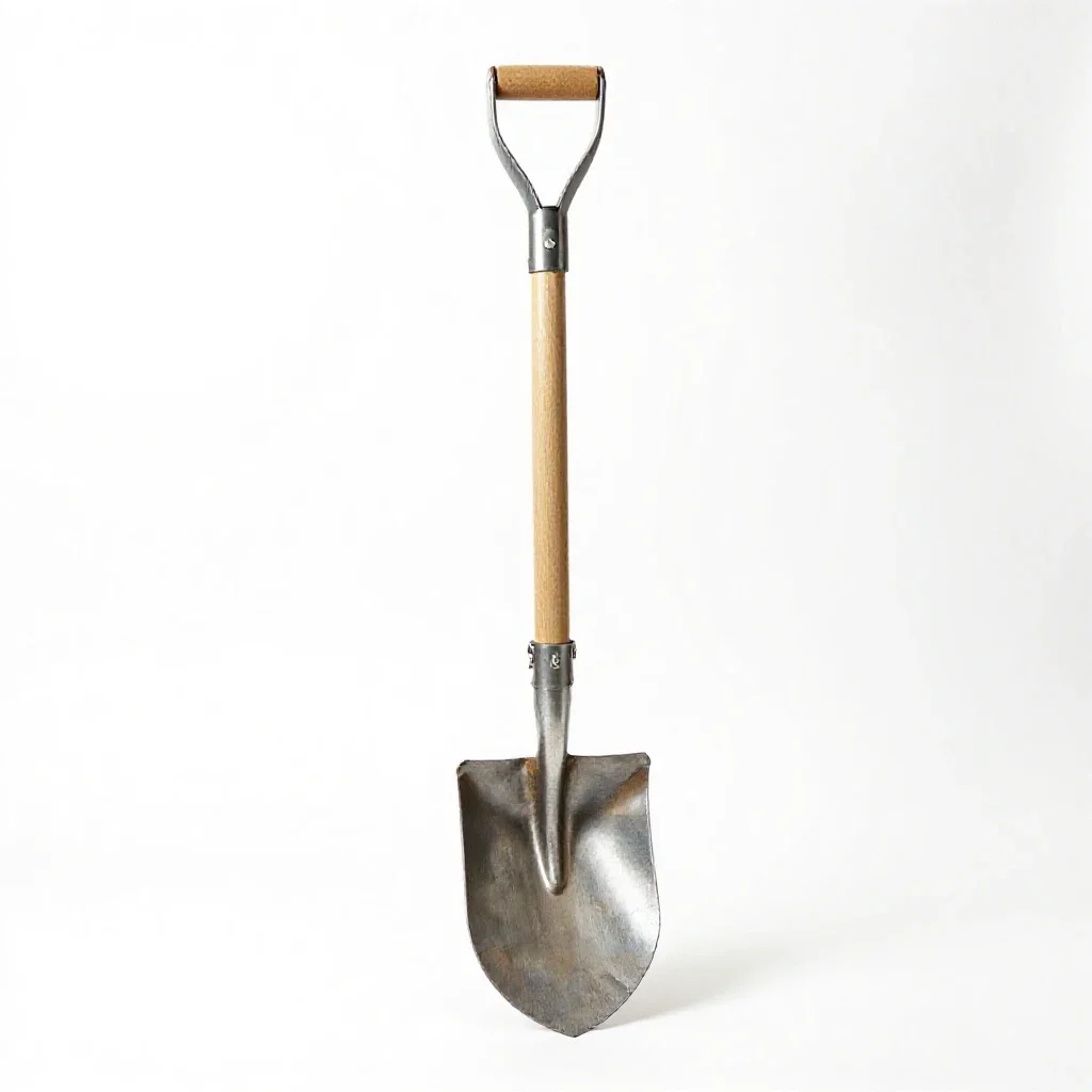 Ditch spade isolated on a white background