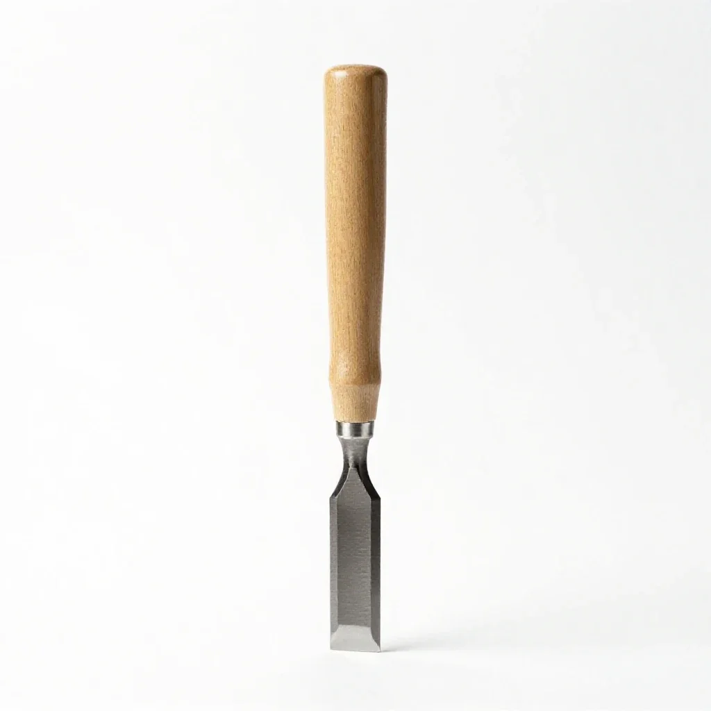 Firmer chisel isolated on a white background