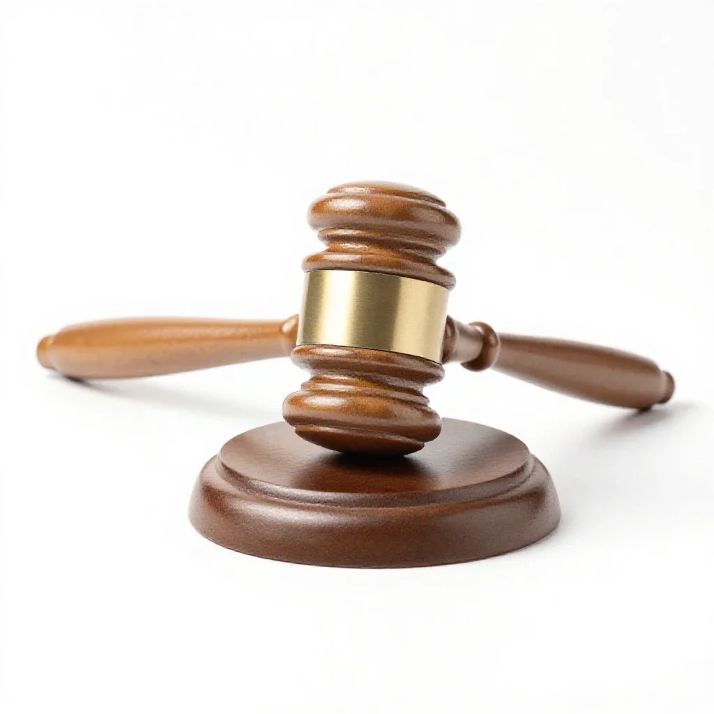 Gavel isolated on a white background